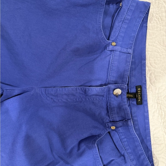 Escada Wide-Leg Jeans in Deep Royal Blue - Picture 4 of 6